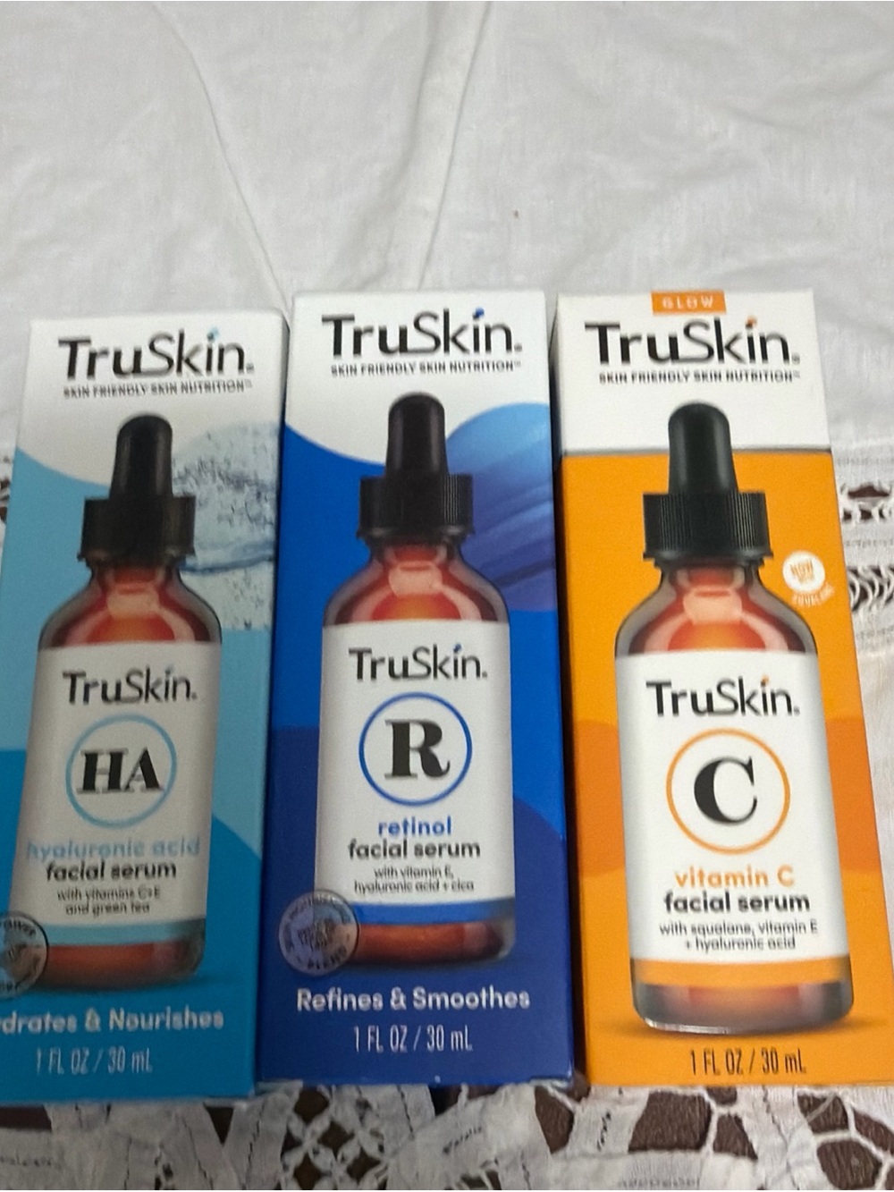 NWT TruSkin facial serums bundle